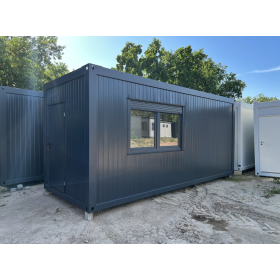 Contenedor habitable de 6,00 x 2,44 con cocina americana, aseo y ducha Contenedor habitable de 6,00 x 2,44 con cocina americana, aseo y ducha