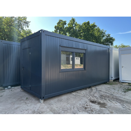 Contenedor habitable de 6,00 x 2,44 con cocina americana, aseo y ducha