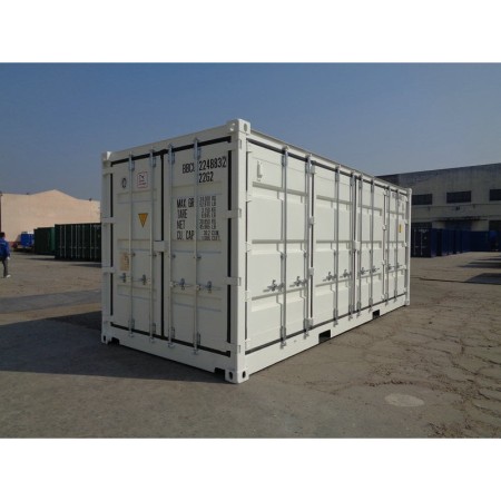 Contenedor 20 pies lado abierto ambos lados