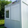 Oficina modular 6 x 2,43 ventanas en el lado corto RAL 7035